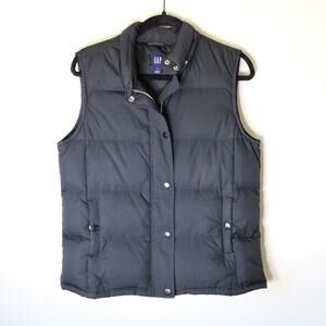 GAP Down Filled Black Puffer Vest Medium